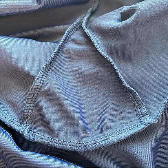 All Worthy by Hunter McGrady Navy Blue The Ultimate Faux Leather Leggings - Picture 7 of 9